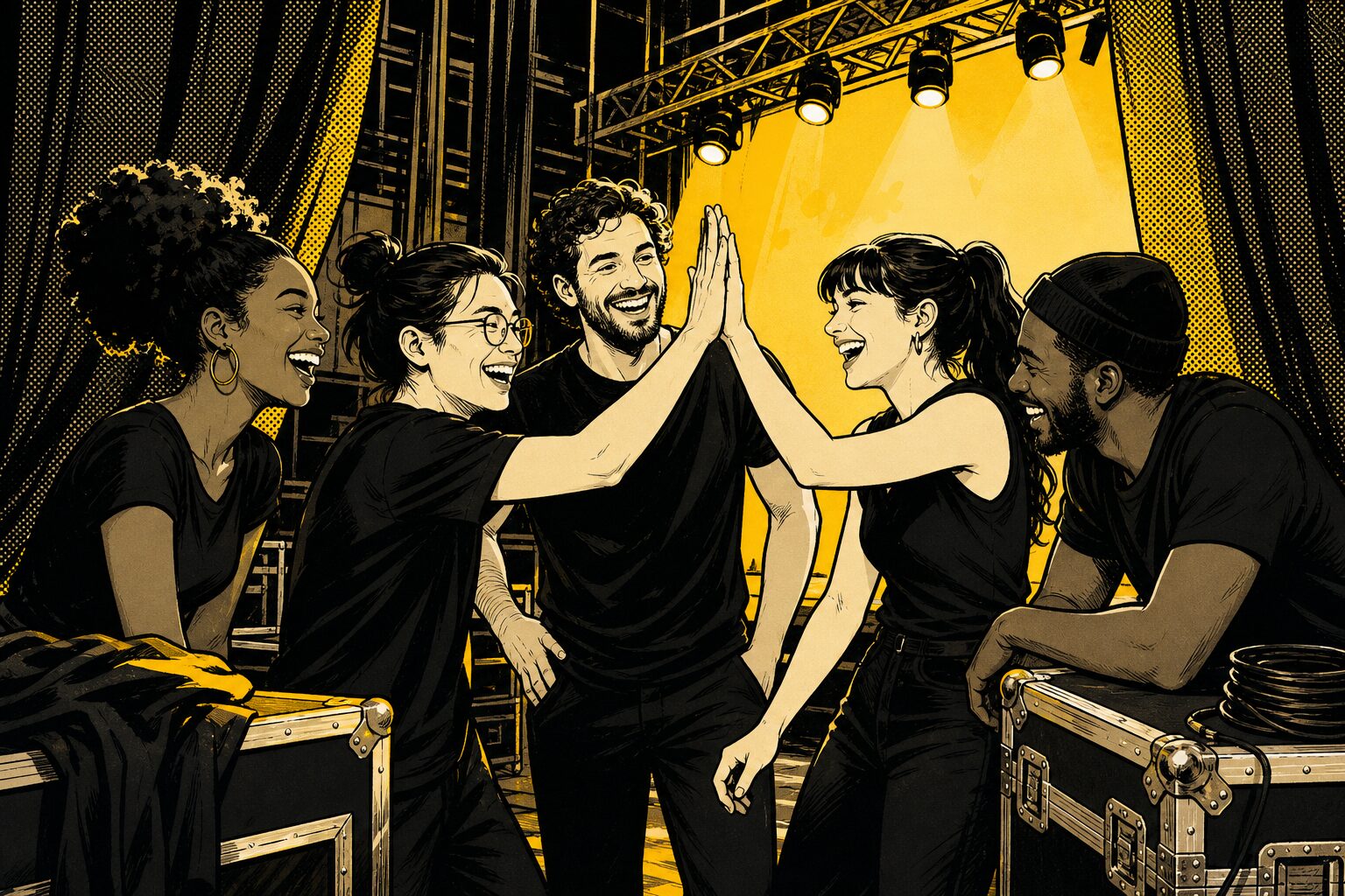 Équipe LIC en coulisses — rejoindre la troupe